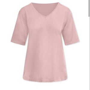 Silk95Five Berlin vneck top in park ave pink (read description) NWT